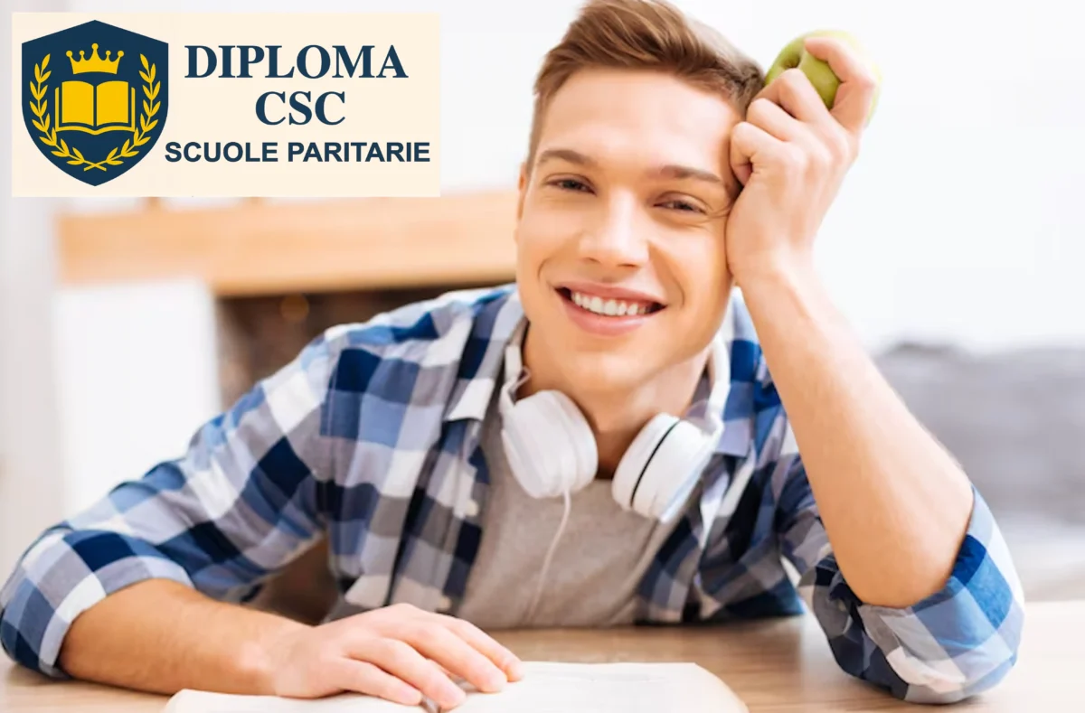 Studente sorridente valuta il cambio di scuola superiore per trovare il percorso di studi più adatto alle proprie esigenze formative.