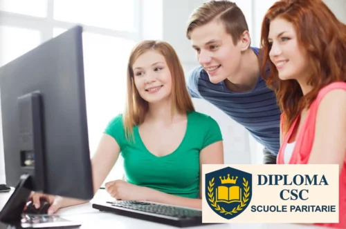 Studenti utilizzano strumenti digitali per conseguire il Diploma Digitale 2026 con percorsi di studio online.