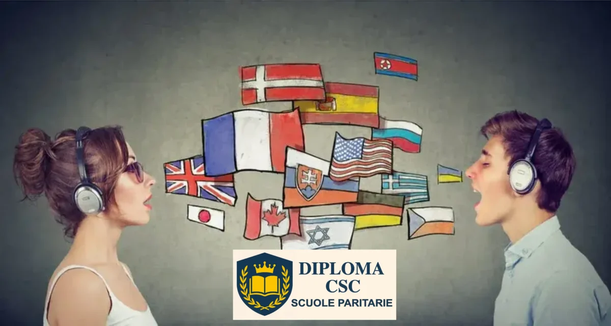 Studente del Liceo Linguistico Online studia lingue straniere e comunicazione internazionale con Diploma CSC.